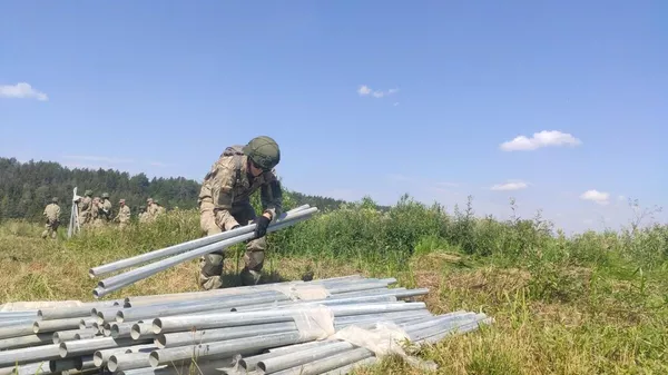 Tvoros statyba Lietuvos ir Baltarusijos pasienyje - Sputnik Lietuva