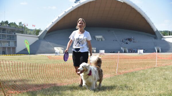 Международные соревнования среди собак по ловле фрисби в Вильнюсе - Sputnik Lietuva