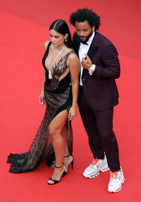 Brazilijos futbolininkas Marcelo Vieira į kino festivalį atvyko su žmona Clarisse Alves. - Sputnik Lietuva