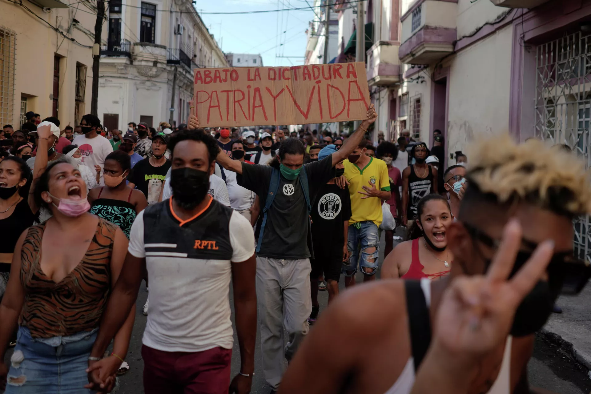 Акции протеста против правительства на Кубе - Sputnik Lietuva, 1920, 15.07.2021