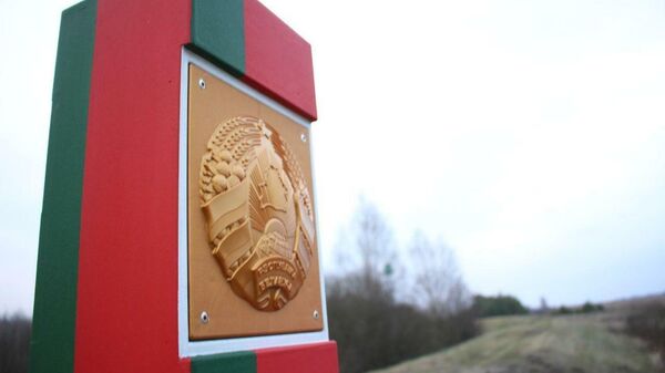Пограничный столб на границе Белоруссии - Sputnik Литва