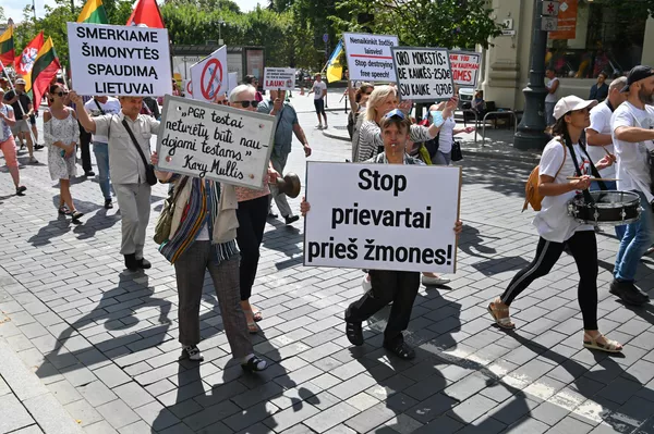 Акция протеста против действий властей Литвы в Вильнюсе Акция протеста против действий властей Литвы в Вильнюсе