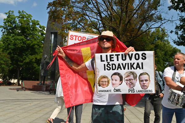 Protestuotas Vilniuje prieš valdžios veiksmus. - Sputnik Lietuva