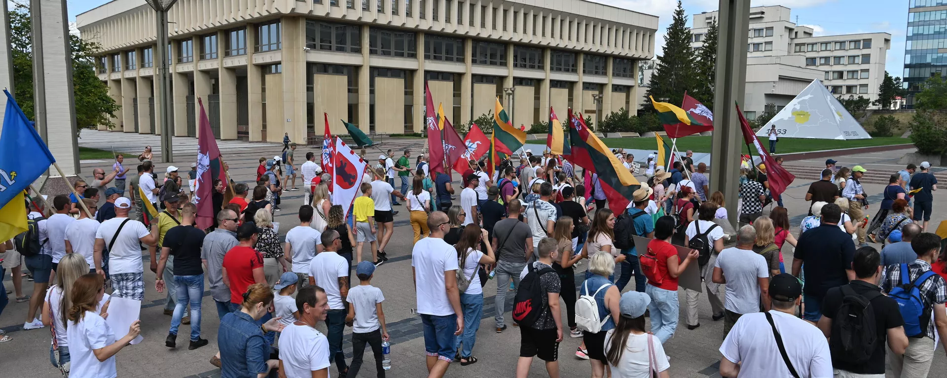 Акция протеста против действий властей Литвы в Вильнюсе - Sputnik Lietuva, 1920, 24.07.2021