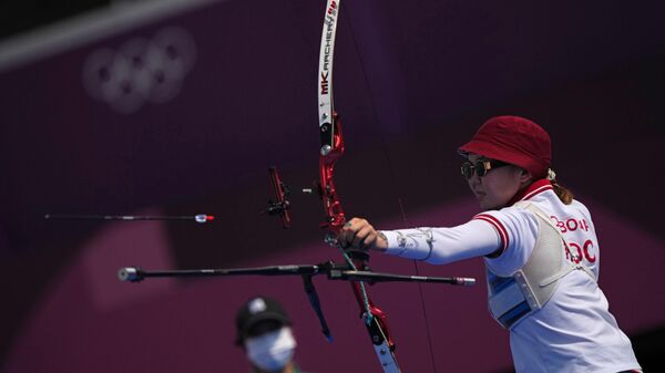 Член сборной России Светлана Гомбоева на XXXII летних Олимпийских играх - Sputnik Литва