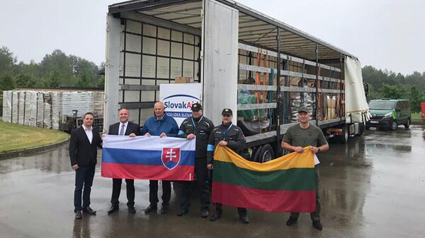 Гуманитарная помощь от Словакии для пограничной службы Литвы - Sputnik Литва