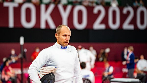 Литовский пятиборец Юстинас Киндерис на Олимпийских играх в Токио - Sputnik Литва