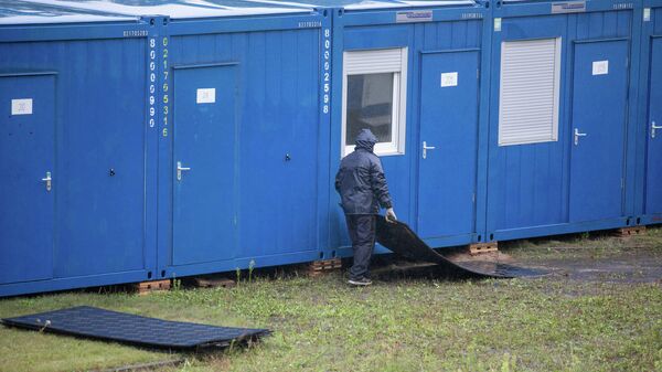 Контейнерный лагерь для нелегальных мигрантов в Литве - Sputnik Литва