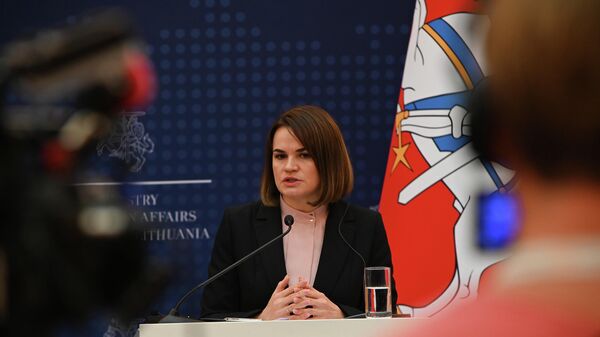 Buvusi kandidatė į Baltarusijos prezidentus Svetlana Tichanovskaja - Sputnik Lietuva