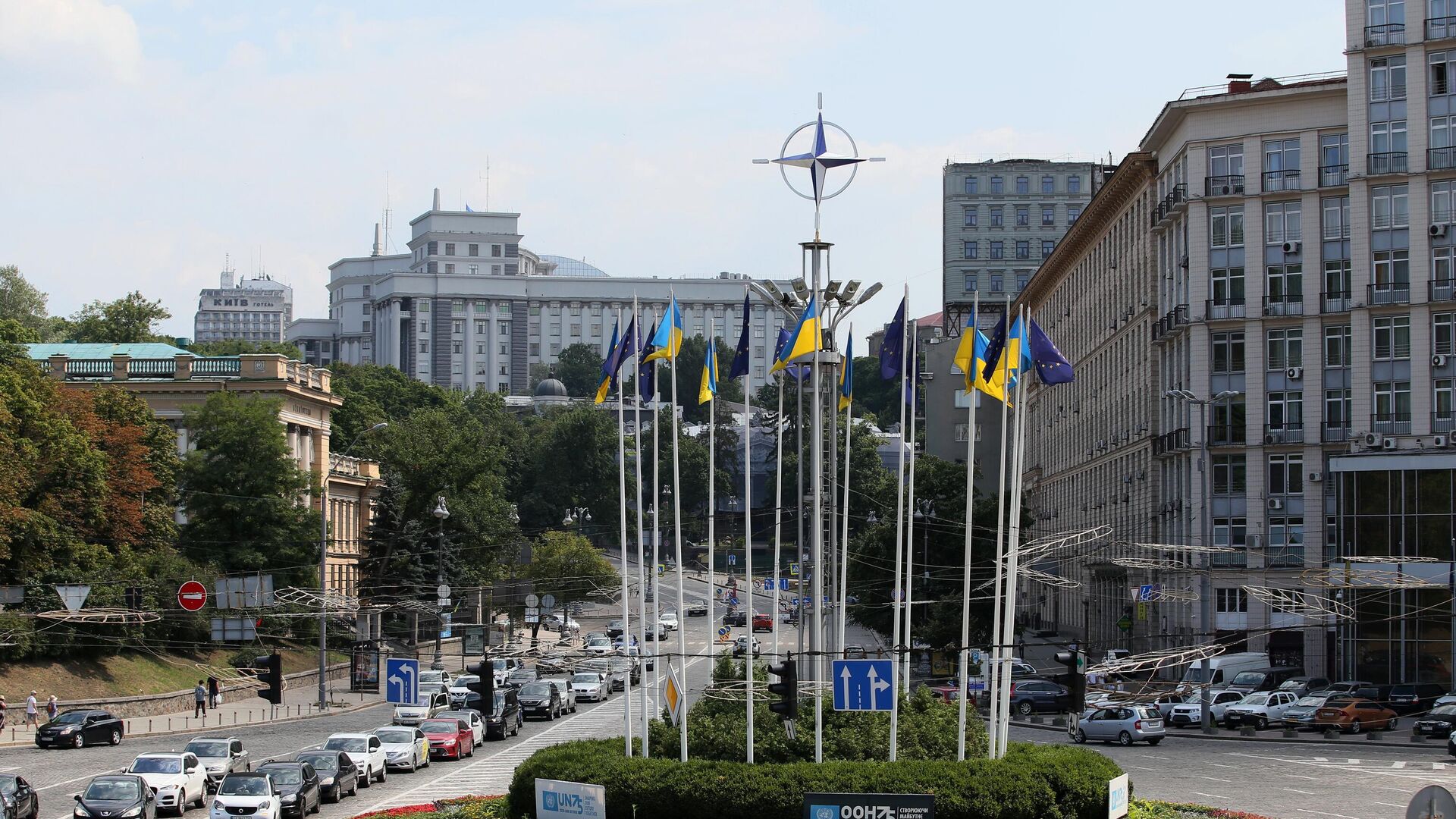 Европейская площадь в Киеве, архивное фото - Sputnik Литва, 1920, 11.10.2022