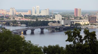 Вид на Гаванский мост в Киеве, архивное фото