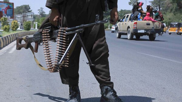 Боевик Талибана* на улице в афганском городе Герат - Sputnik Lietuva
