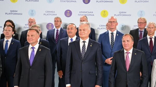 Президент Литвы Гитанас Науседа в Киеве - Sputnik Литва