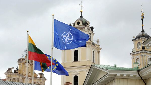 Флаг НАТО в Литве, архивное фото - Sputnik Lietuva