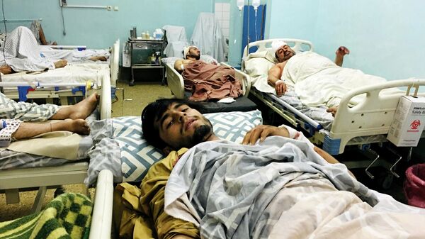 Sužeisti afganai ligoninėje po sprogimų netoli Kabulo oro uosto - Sputnik Lietuva