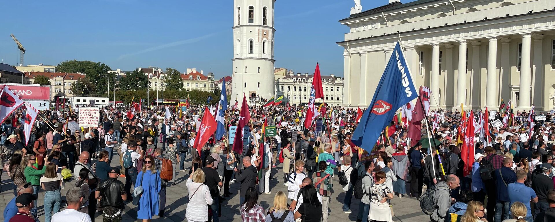 Митинг на Кафедральной площади в Вильнюсе - Sputnik Литва, 1920, 10.09.2021