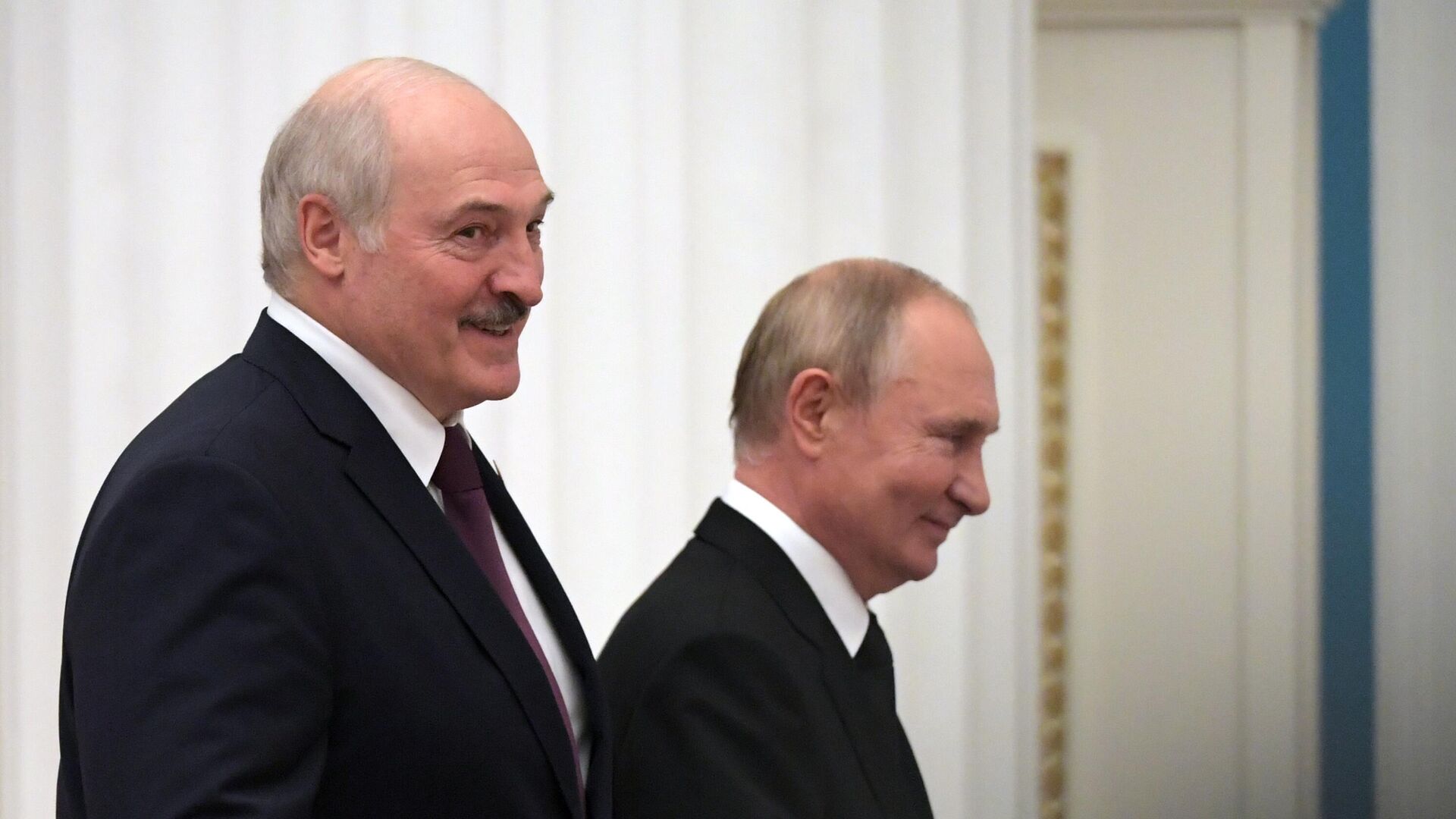 Aleksandras Lukašenka ir Vladimiras Putinas - Sputnik Lietuva, 1920, 30.12.2021