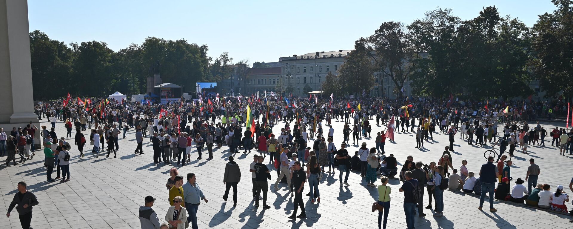 Митинг на Кафедральной площади в Вильнюсе - Sputnik Литва, 1920, 10.09.2021