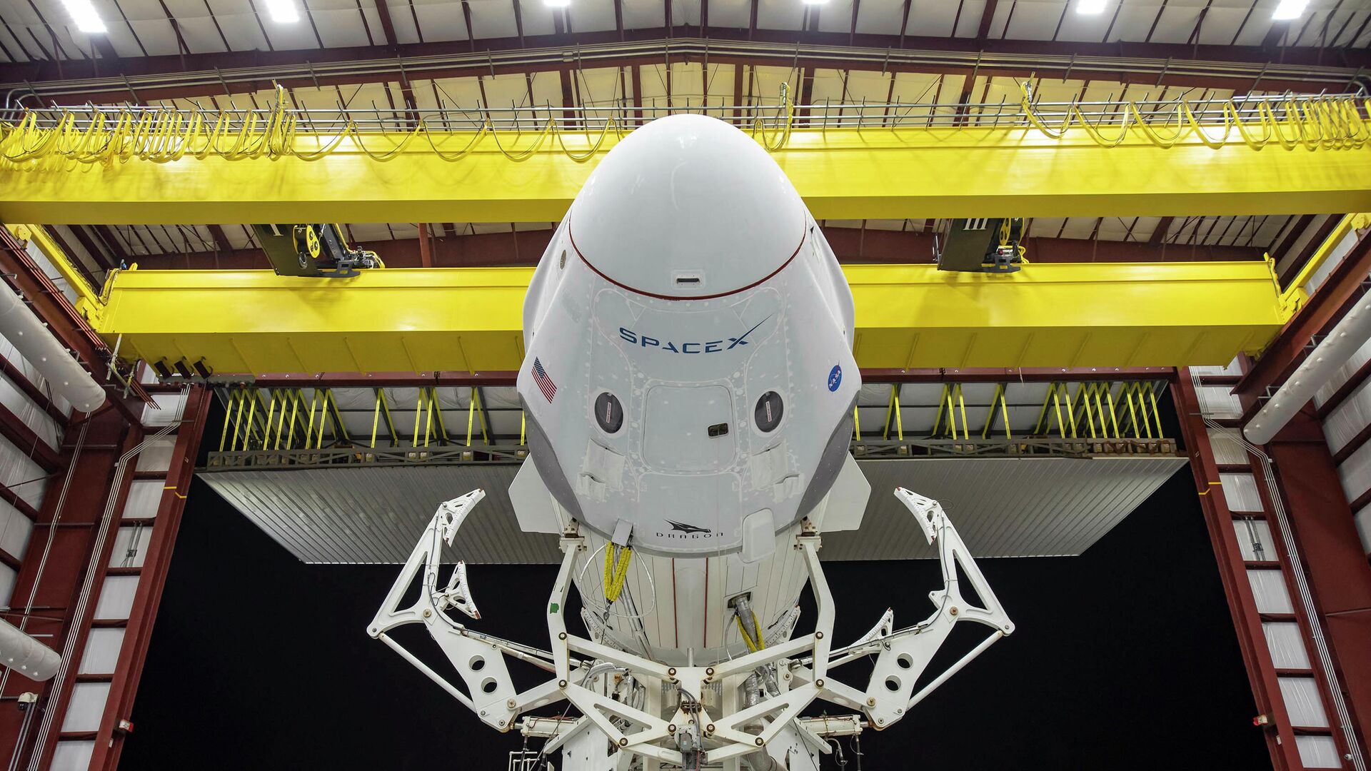 Kosminis laivas Crew Dragon ir raketa SpaceX Falcon 9 - Sputnik Lietuva, 1920, 15.09.2021