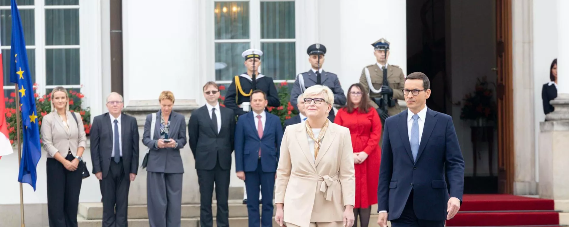 Ministrė pirmininkė Ingrida Šimonytė su Lenkijos premjeru Mateuszu Morawieckiu - Sputnik Lietuva, 1920, 17.09.2021
