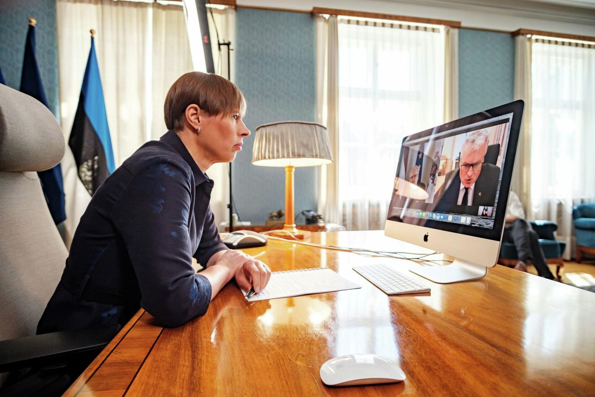 Президент Эстонии Керсти Кальюлайд и президент Литвы Гитанас Науседа, архивное фото - Sputnik Литва, 1920, 27.09.2021