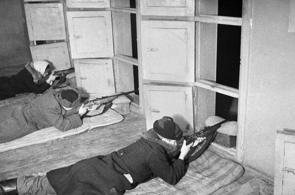 Maskvos gynyba. Bendras Maskvos policijos karinis mokymas (Vsevobuch). 1941 metų spalis-gruodis. - Sputnik Lietuva