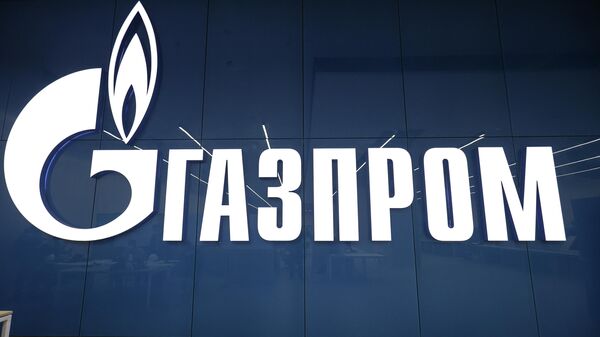 Įmonės Gazprom logotipas - Sputnik Lietuva