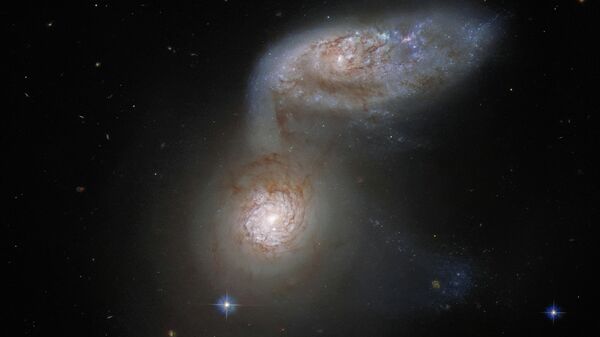 Две взаимодействующие галактики Arp 91 - Sputnik Литва