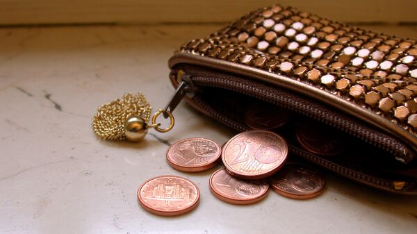 Кошелек с монетами, архивное фото - Sputnik Литва