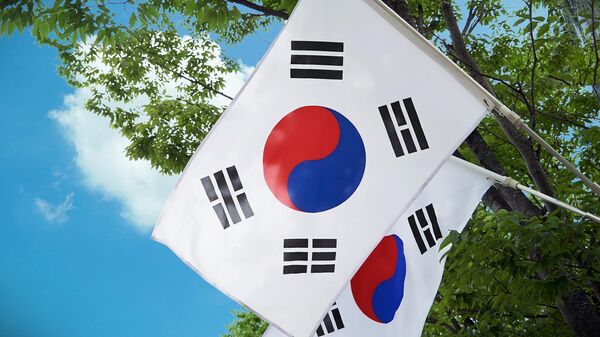 Флаги Южной Кореи, архивное фото - Sputnik Литва