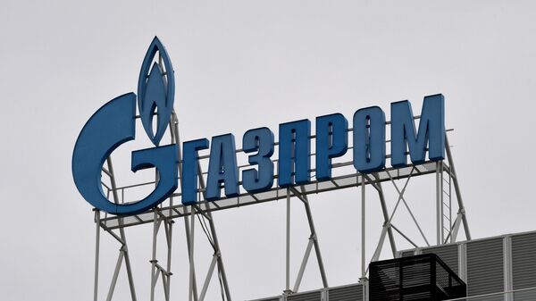 Логотип компании Газпром, архивное фото - Sputnik Lietuva