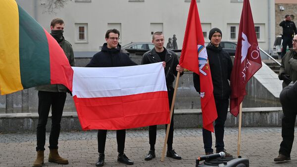 Акция на фоне миграционного кризиса в Польше - Sputnik Литва