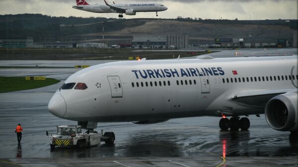 Самолеты авиакомпании Turkish Airlines в Международном аэропорту Стамбул - Sputnik Литва