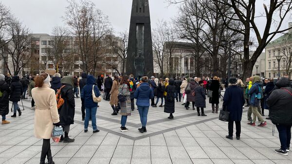 Митинг на площади Винцаса Кудирки в Вильнюсе - Sputnik Литва