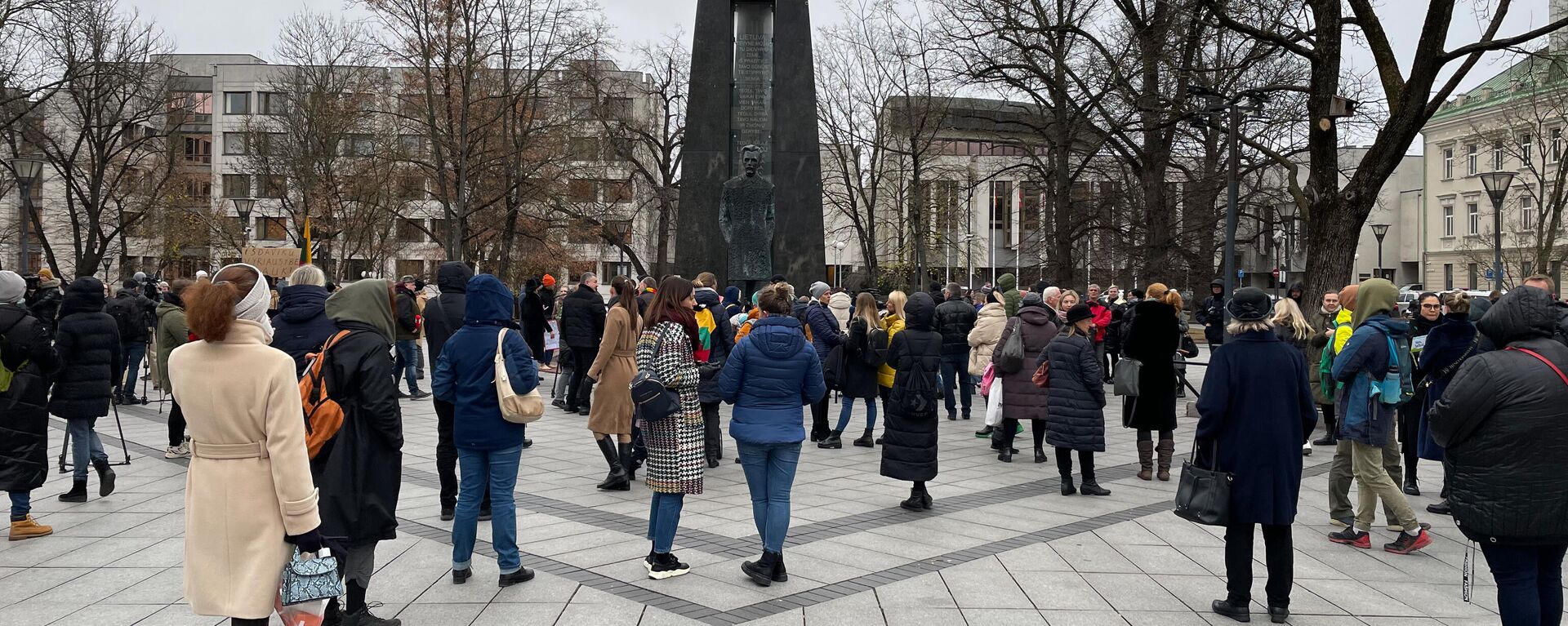 Митинг на площади Винцаса Кудирки в Вильнюсе - Sputnik Lietuva, 1920, 15.11.2021