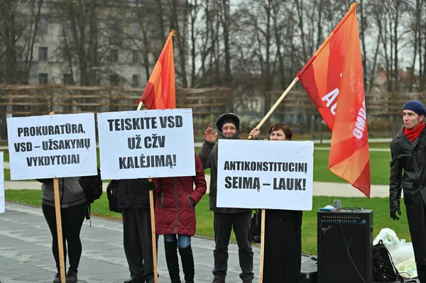 Lietuvos opozicijos politiko Algirdo Paleckio palaikymo mitingas Vilniuje - Sputnik Lietuva