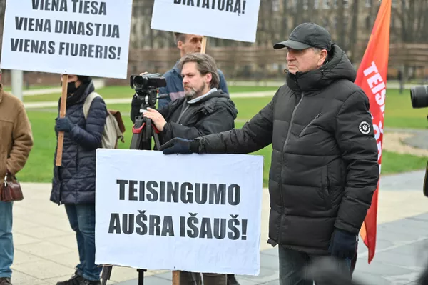 Lietuvos opozicijos politiko Algirdo Paleckio palaikymo mitingas Vilniuje - Sputnik Lietuva