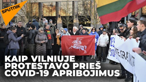 Vilniuje vyko protestas prieš Galimybių pasus - Sputnik Lietuva