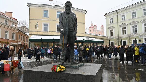 Торжественное мероприятие в честь 170-летия Йонаса Басанавичюса в Вильнюсе - Sputnik Lietuva