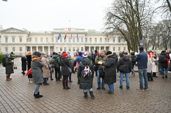 Motinų protesto akcija Simono Daukanto aikštėje, Vilniuje. - Sputnik Lietuva
