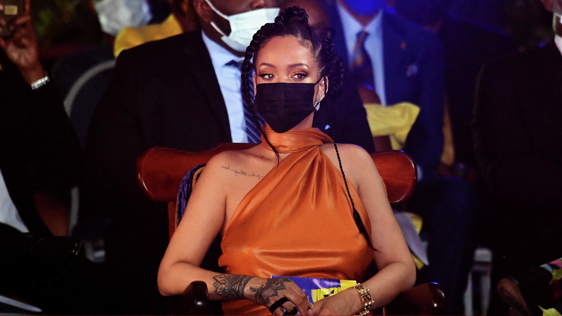Dainininkė Rihanna Barbadoso prezidento inauguracijos ceremonijoje - Sputnik Lietuva, 1920, 30.11.2021