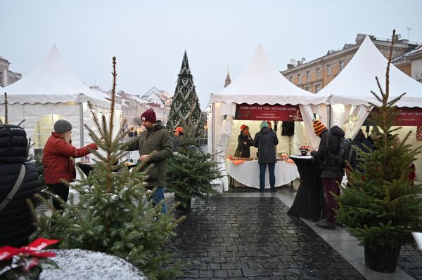 Be kalėdinės mugės, šiemet į Vilnių grįžta 3D Kalėdų pasaka, Tarptautinė Kalėdų labdaros mugė, Kalėdinės lenktynės ir čiuožykla prie Baltojo tilto. - Sputnik Lietuva
