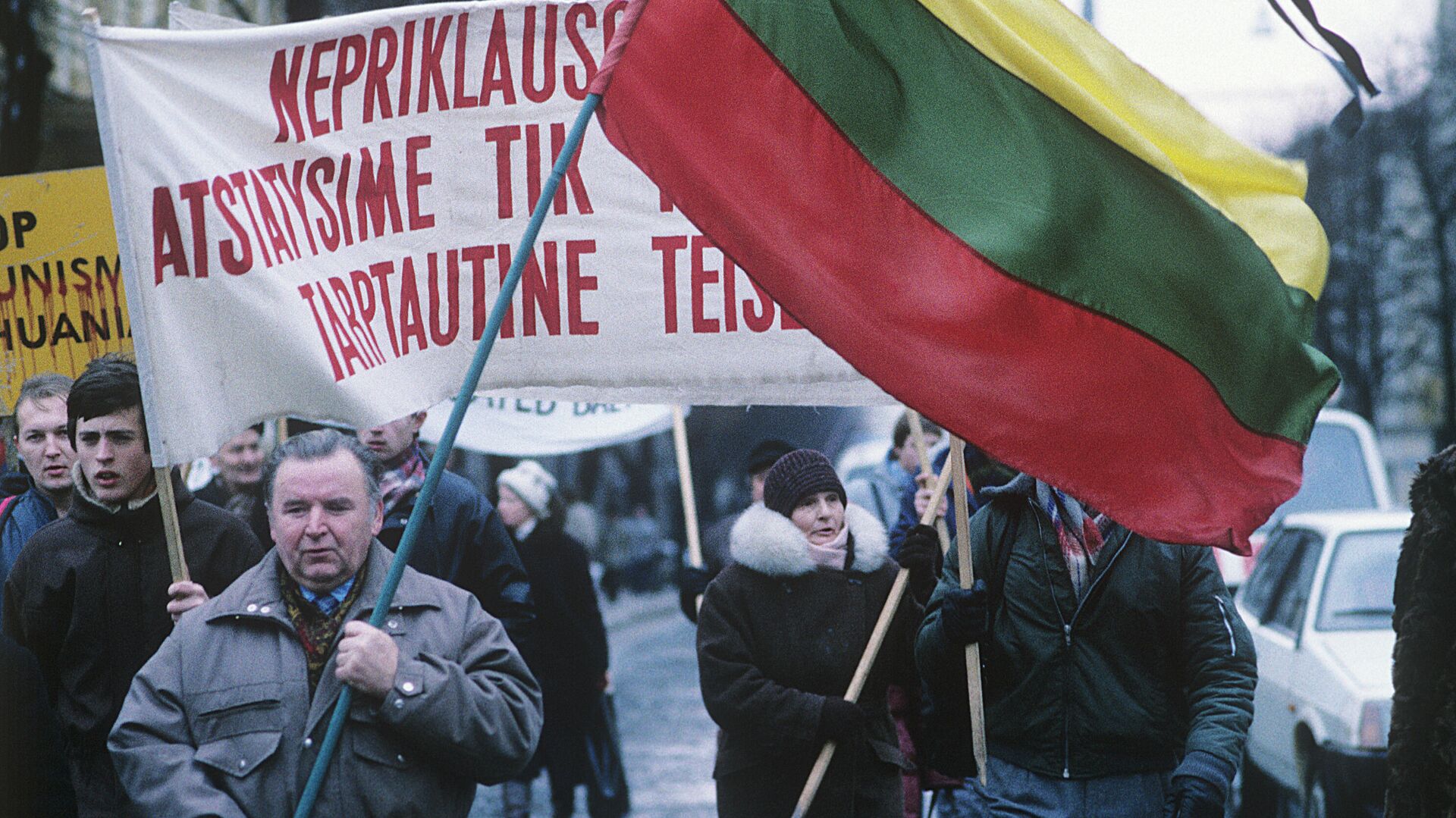 Митинги и пикеты на улицах Вильнюса в дни работы съезда Коммунистической партии Литвы, архивное фото - Sputnik Литва, 1920, 08.12.2021