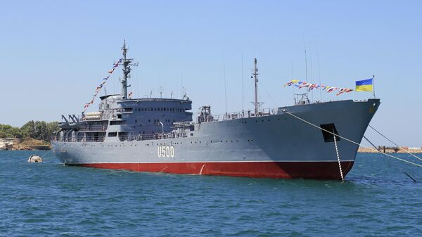 Корабль управления ВМС Украины Донбасс, архивное фото - Sputnik Литва