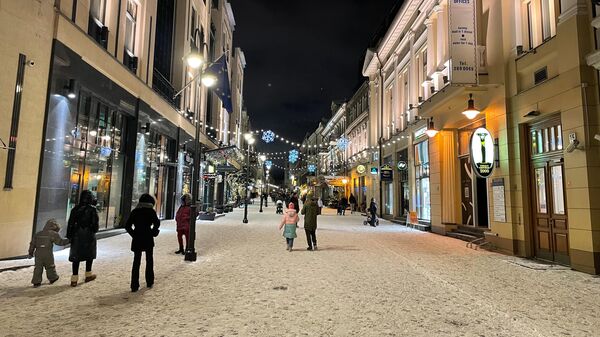 Украшенная улица в Вильнюсе - Sputnik Литва