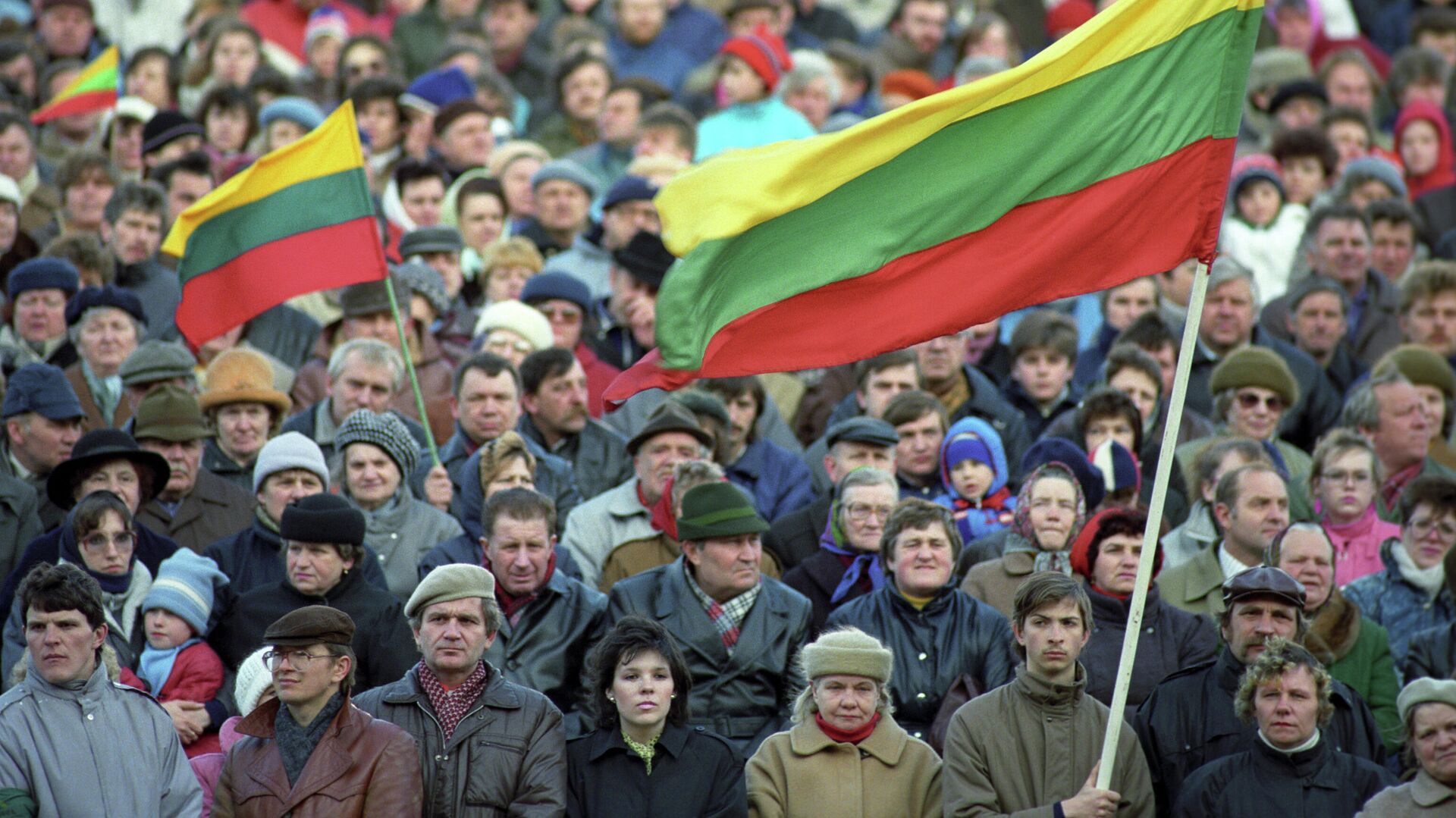 Митинг сторонников независимости Литвы, архивное фото - Sputnik Литва, 1920, 13.01.2023