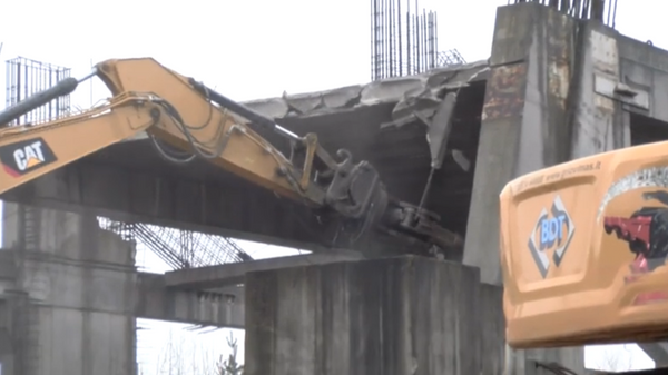Демонтаж конструкций Национального стадиона в Вильнюсе - Sputnik Lietuva