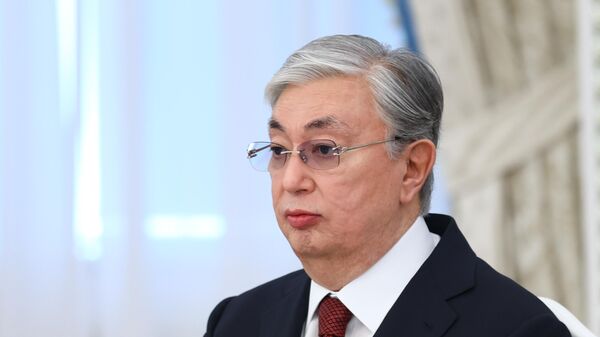 Kazachstano prezidentas Kasymas Žomartas Tokajevas - Sputnik Lietuva