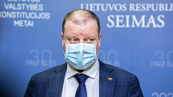 Лидер оппозиции Сейма Литвы Саулюс Сквернялис - Sputnik Литва