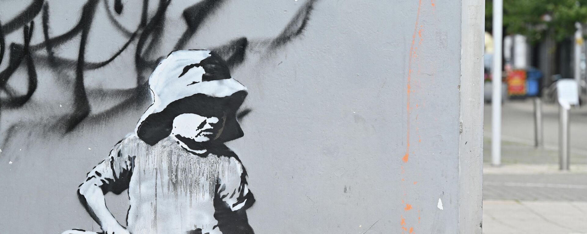 Gatvės menininko Banksy grafičiai Lowestoft, Anglijoje  - Sputnik Lietuva, 1920, 23.01.2022